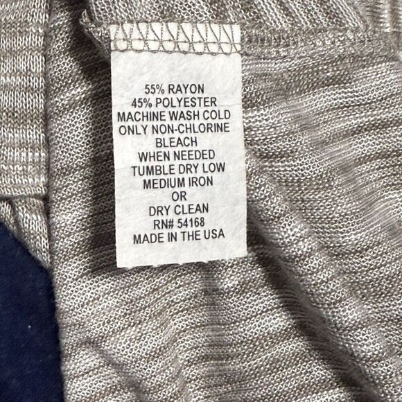 Elliott Lauren Cardigan Sweater Set Tan Pattern Button Up & Tank Sz XS - Picture 5 of 6